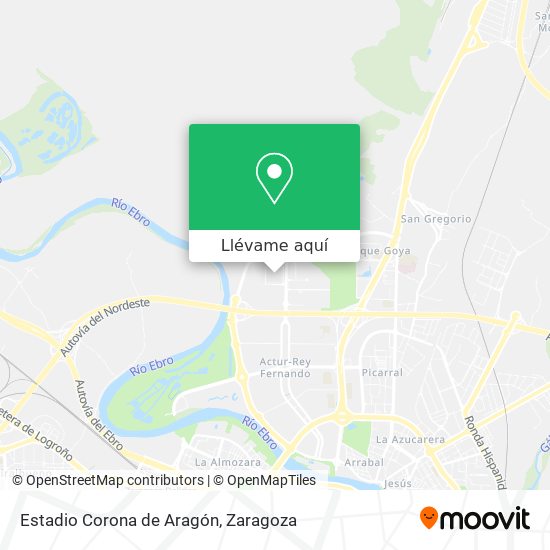 Mapa Estadio Corona de Aragón