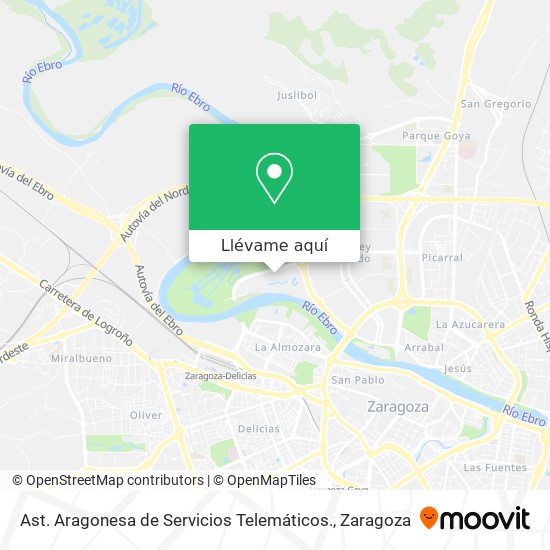 Mapa Ast. Aragonesa de Servicios Telemáticos.
