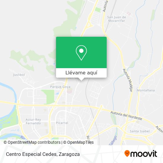 Mapa Centro Especial Cedes