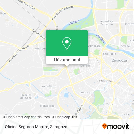 Mapa Oficina Seguros Mapfre