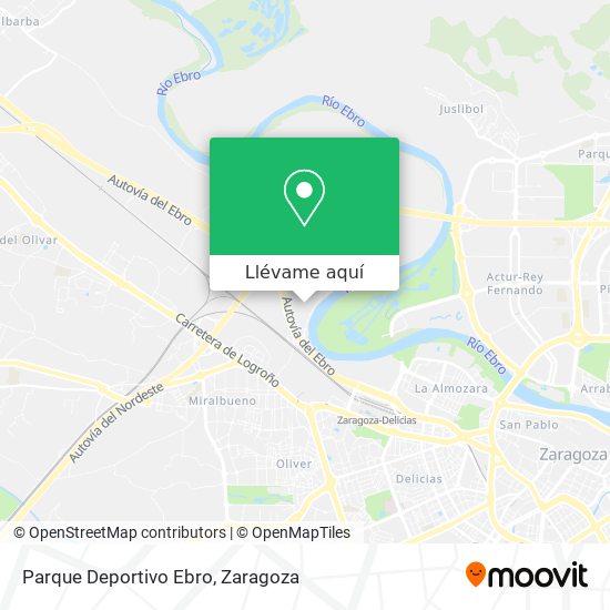 Mapa Parque Deportivo Ebro
