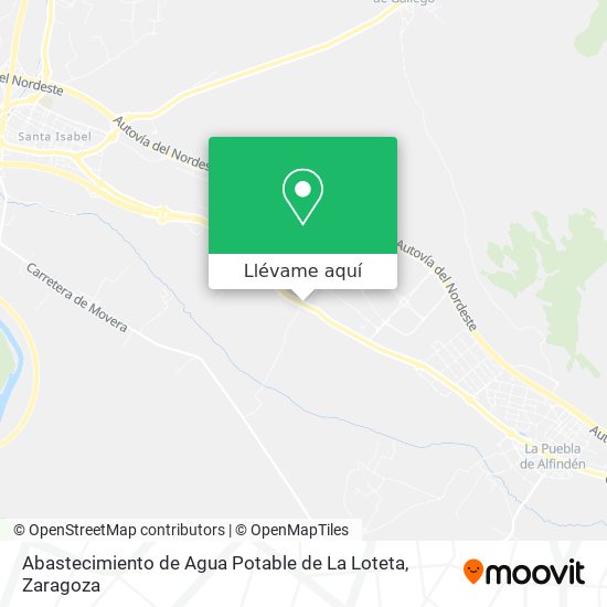 Mapa Abastecimiento de Agua Potable de La Loteta