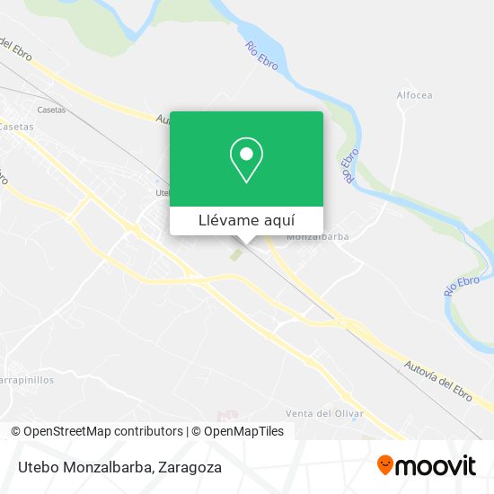 Mapa Utebo Monzalbarba
