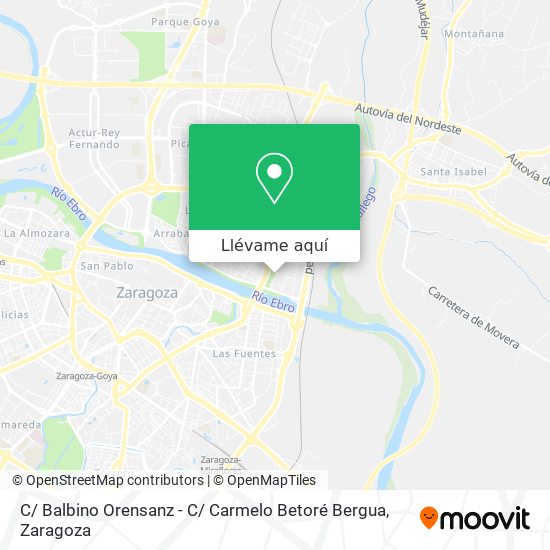 Mapa C/ Balbino Orensanz - C/ Carmelo Betoré Bergua