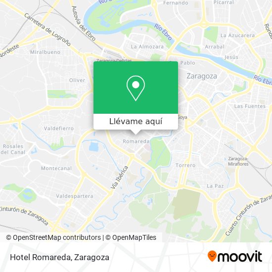 Mapa Hotel Romareda