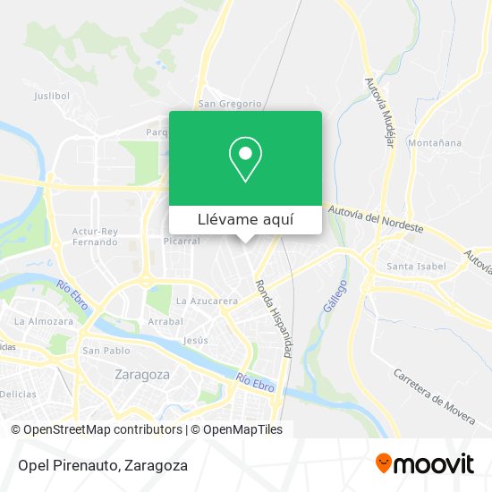 Mapa Opel Pirenauto
