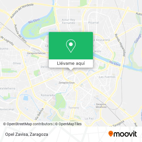 Mapa Opel Zavisa