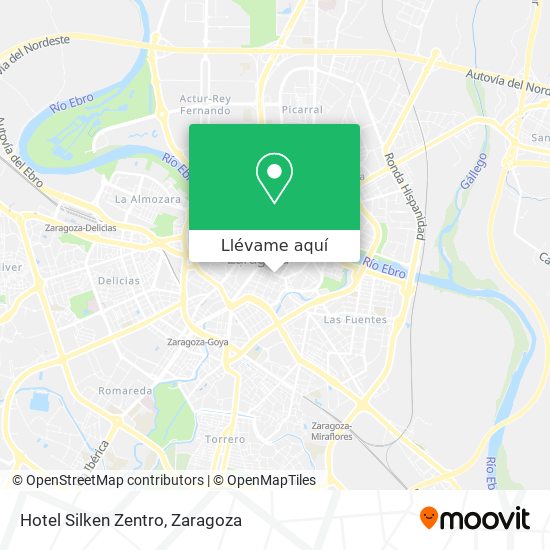 Mapa Hotel Silken Zentro