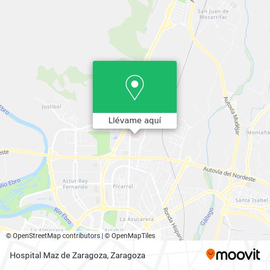 Mapa Hospital Maz de Zaragoza