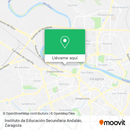 Mapa Instituto de Educación Secundaria Andalán