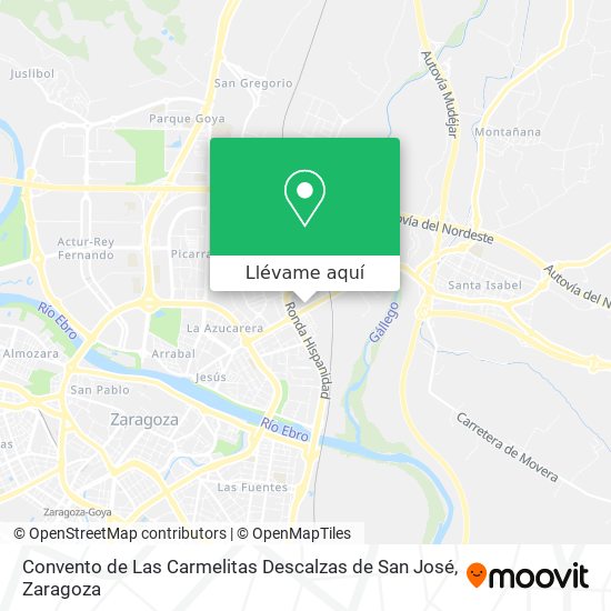 Mapa Convento de Las Carmelitas Descalzas de San José
