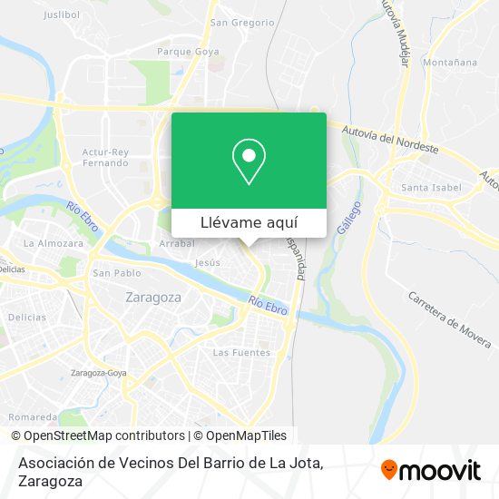 Mapa Asociación de Vecinos Del Barrio de La Jota