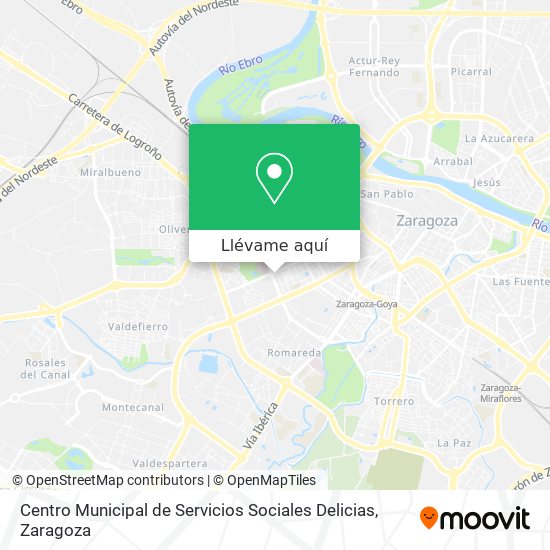 Mapa Centro Municipal de Servicios Sociales Delicias