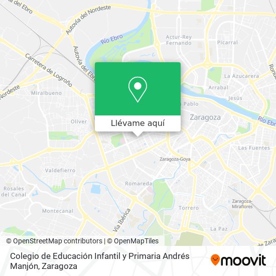 Mapa Colegio de Educación Infantil y Primaria Andrés Manjón