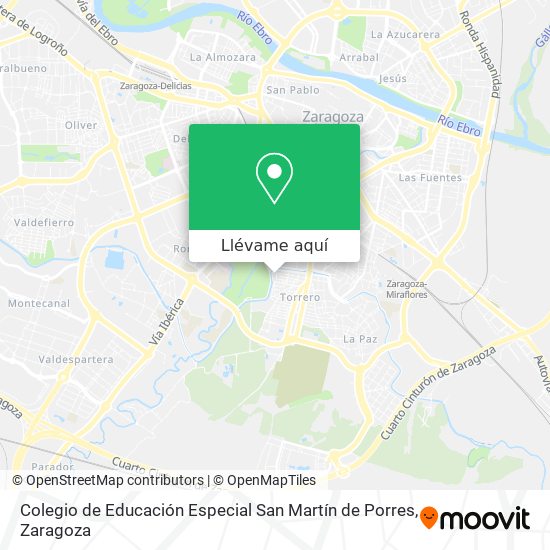 Mapa Colegio de Educación Especial San Martín de Porres