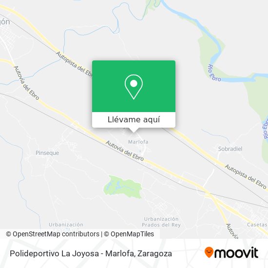 Mapa Polideportivo La Joyosa - Marlofa