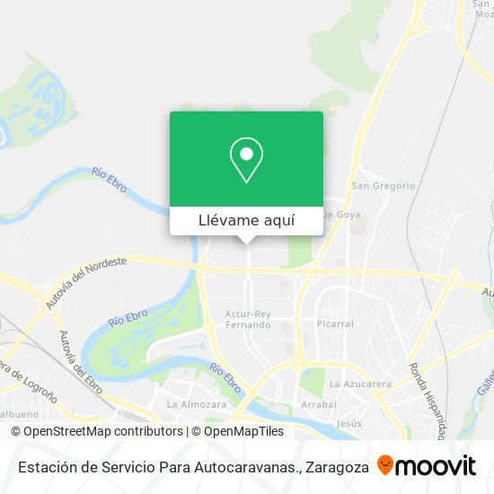 Mapa Estación de Servicio Para Autocaravanas.