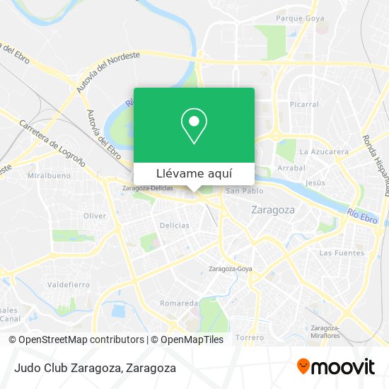 Mapa Judo Club Zaragoza