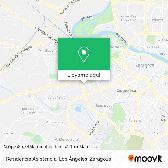 Mapa Residencia Asistencial Los Ángeles