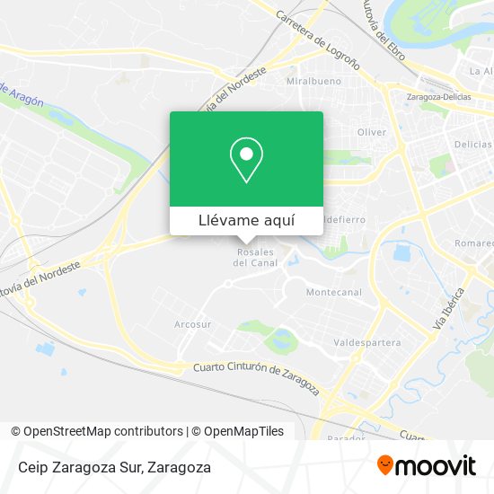 Mapa Ceip Zaragoza Sur