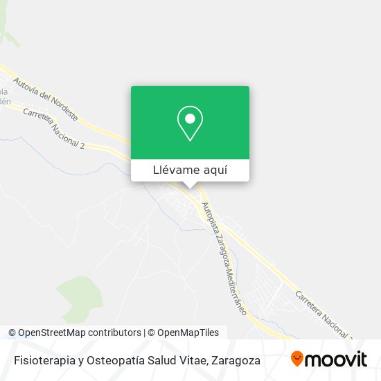 Mapa Fisioterapia y Osteopatía Salud Vitae
