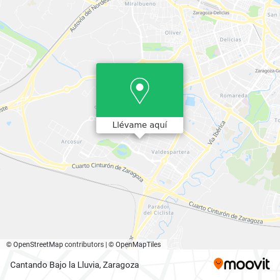 Mapa Cantando Bajo la Lluvia
