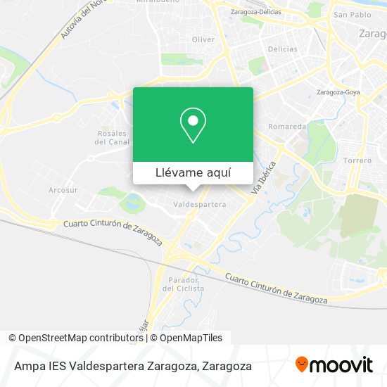 Mapa Ampa IES Valdespartera Zaragoza