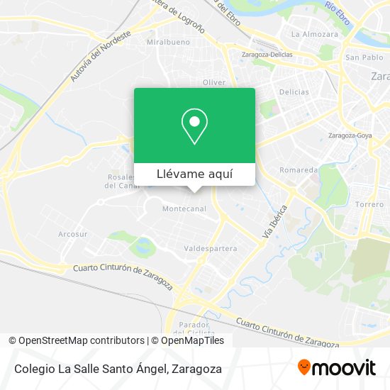 Mapa Colegio La Salle Santo Ángel