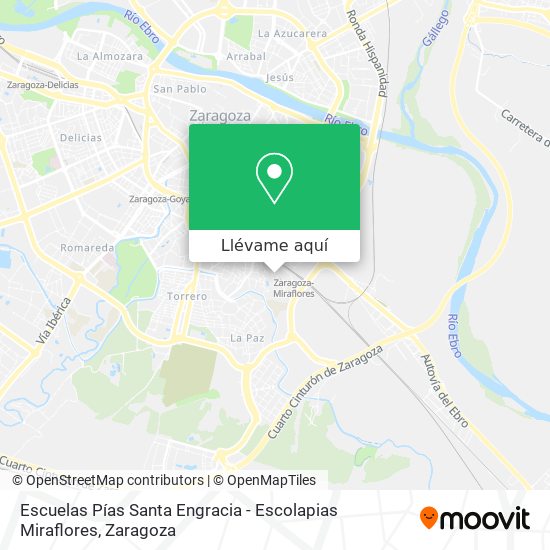 Mapa Escuelas Pías Santa Engracia - Escolapias Miraflores