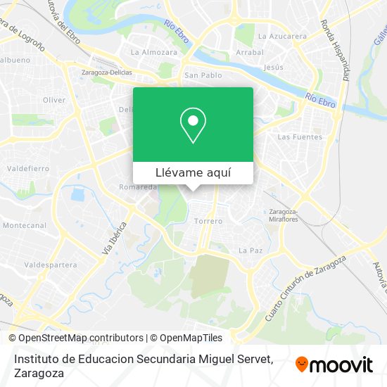 Mapa Instituto de Educacion Secundaria Miguel Servet