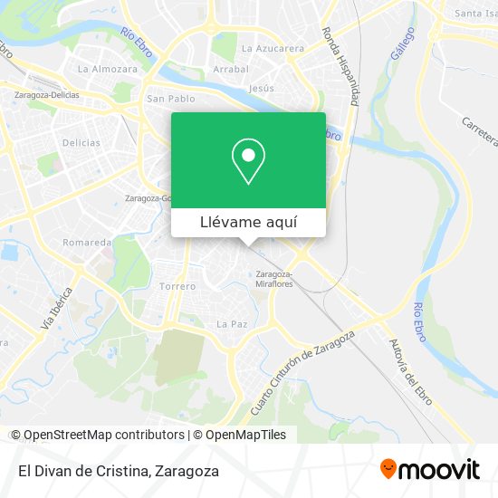 Mapa El Divan de Cristina