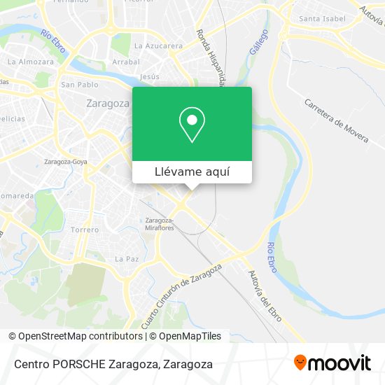 Mapa Centro PORSCHE Zaragoza