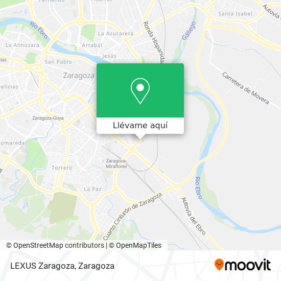 Mapa LEXUS Zaragoza