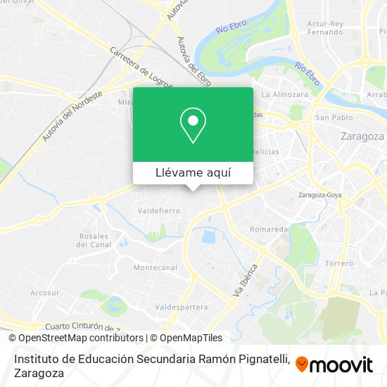Mapa Instituto de Educación Secundaria Ramón Pignatelli