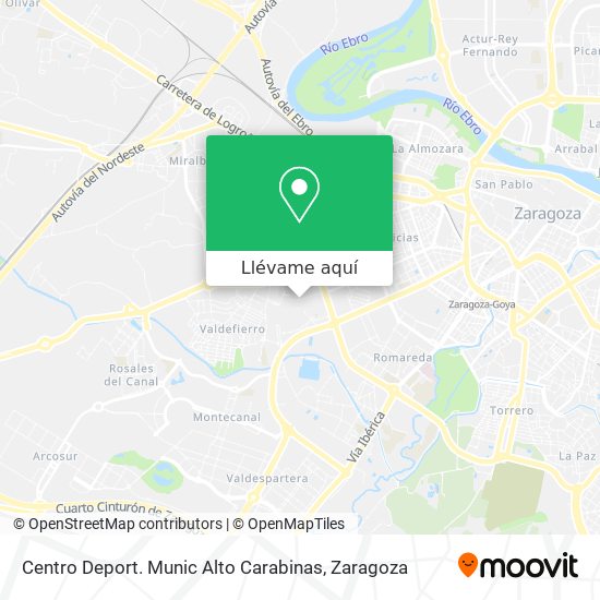 Mapa Centro Deport. Munic Alto Carabinas