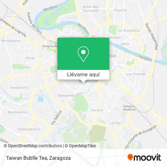 Mapa Taiwan Bublle Tea