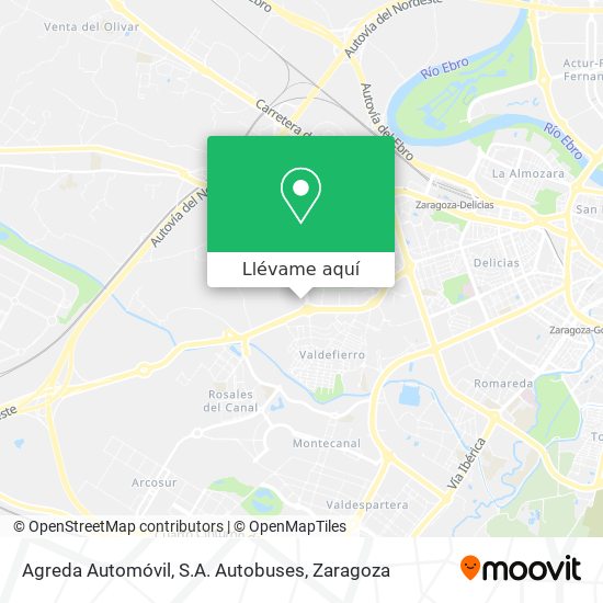 Mapa Agreda Automóvil, S.A. Autobuses
