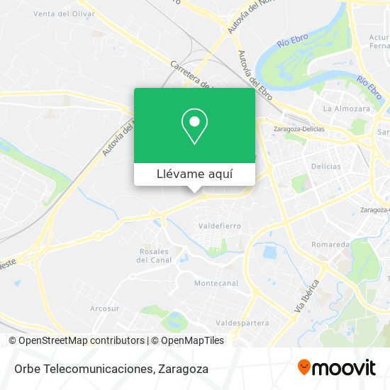 Mapa Orbe Telecomunicaciones