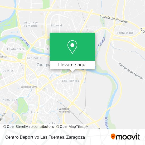 Mapa Centro Deportivo Las Fuentes