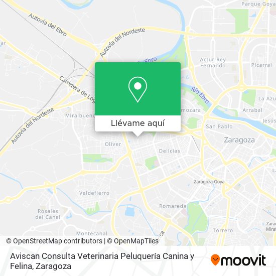 Mapa Aviscan Consulta Veterinaria Peluquería Canina y Felina