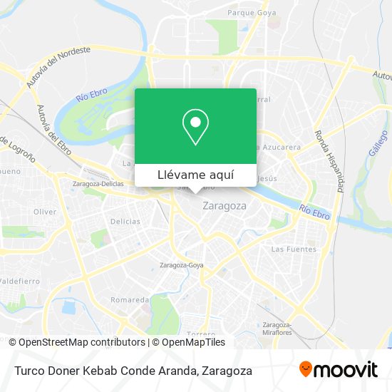 Mapa Turco Doner Kebab Conde Aranda