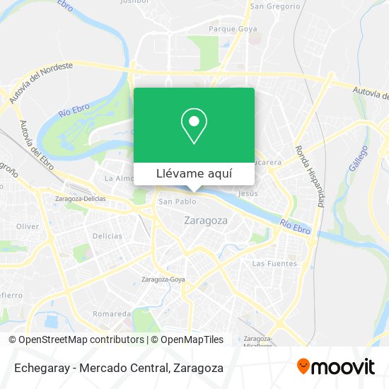 Mapa Echegaray - Mercado Central