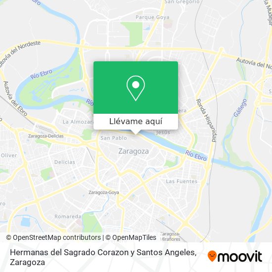 Mapa Hermanas del Sagrado Corazon y Santos Angeles