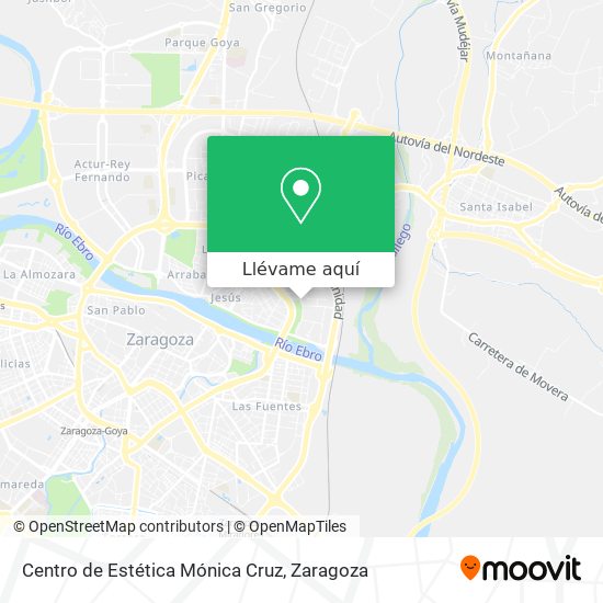 Mapa Centro de Estética Mónica Cruz