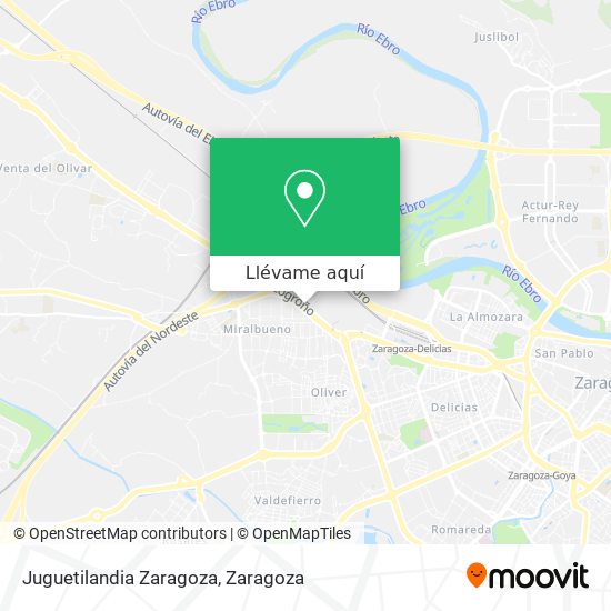 Mapa Juguetilandia Zaragoza