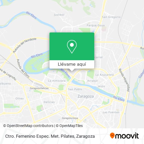 Mapa Ctro. Femenino Espec. Met. Pilates