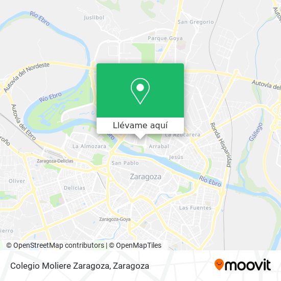 Mapa Colegio Moliere Zaragoza