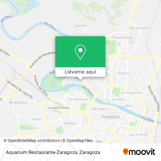 Mapa Aquarium Restaurante-Zaragoza