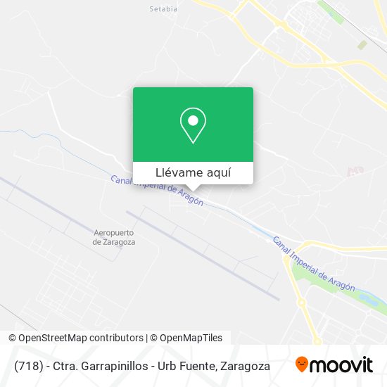 Mapa (718) - Ctra. Garrapinillos - Urb Fuente