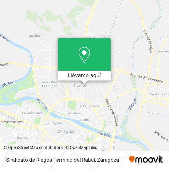 Mapa Sindicato de Riegos Termino del Rabal